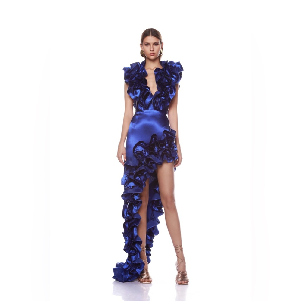 NWOT Bronx and Banco Aurora in Cobalt Blue Gown S
